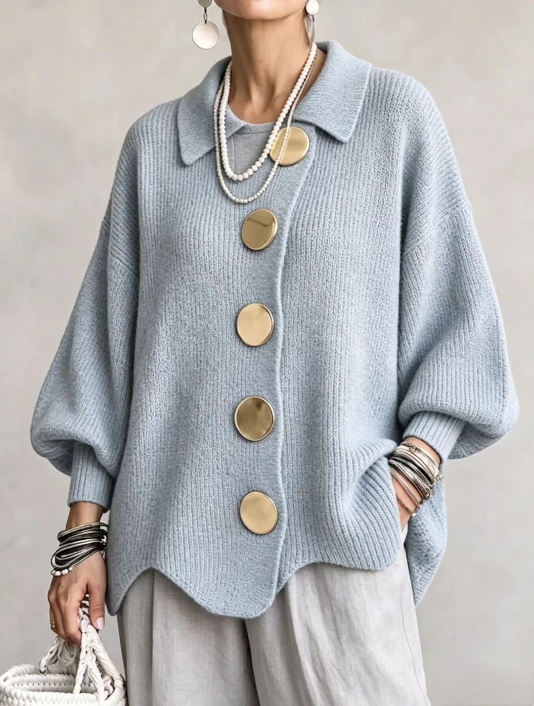 ISALINE™ OVERSIZED CHUNKY KNIT CARDIGAN