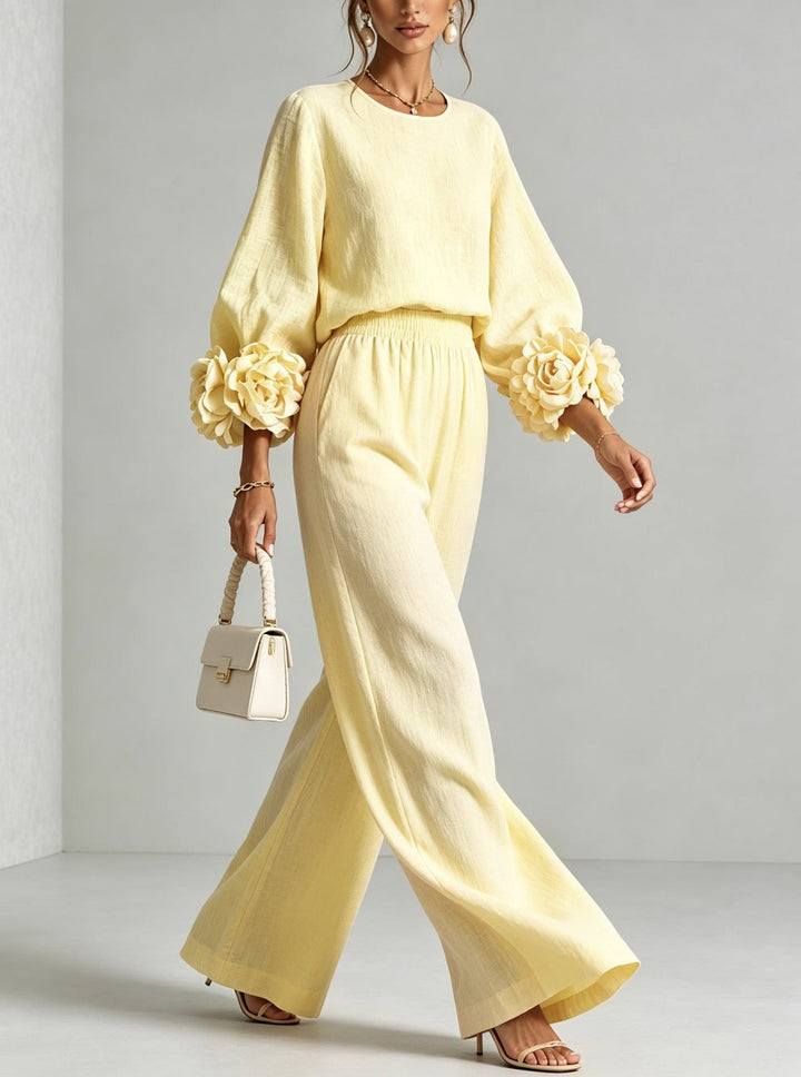 THALIA | FLORAL CUFF TWO-PIECE SET