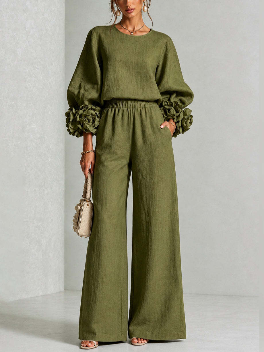 THALIA | FLORAL CUFF TWO-PIECE SET