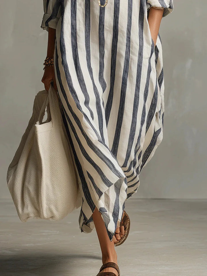 ELISE™ | STRIPED MAXI DRESS