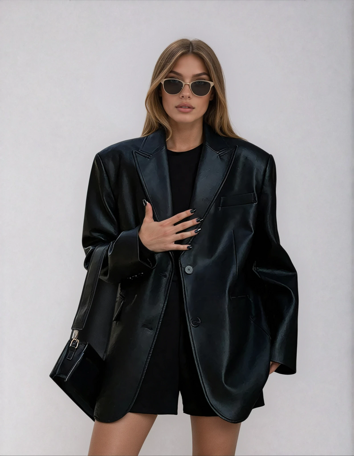 KYRANIA™ | ELEGANT LEATHER BLAZER