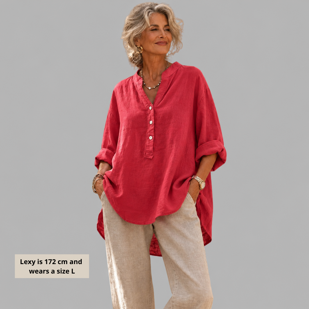 LAYLA™ | ELEGANT V-NECK BLOUSE