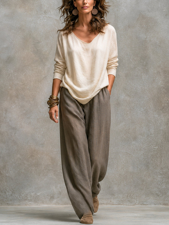 SERENZA™ | LAYERED WIDE-LEG SET