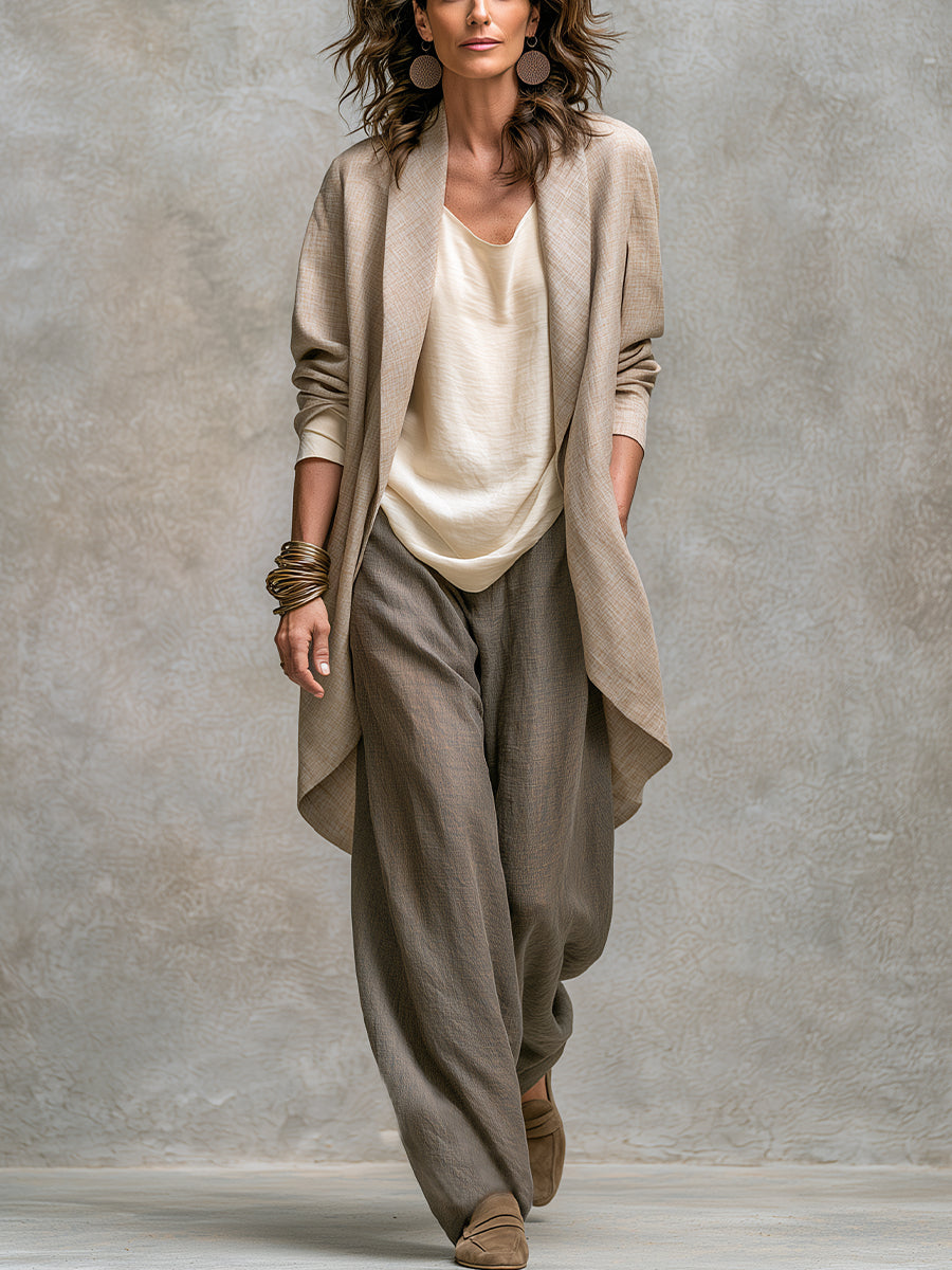 SERENZA™ | LAYERED WIDE-LEG SET
