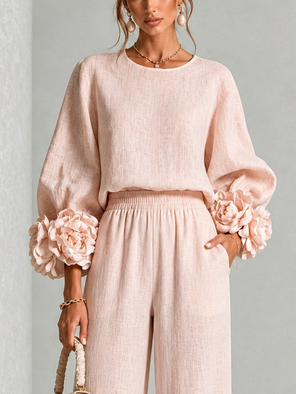THALIA | FLORAL CUFF TWO-PIECE SET