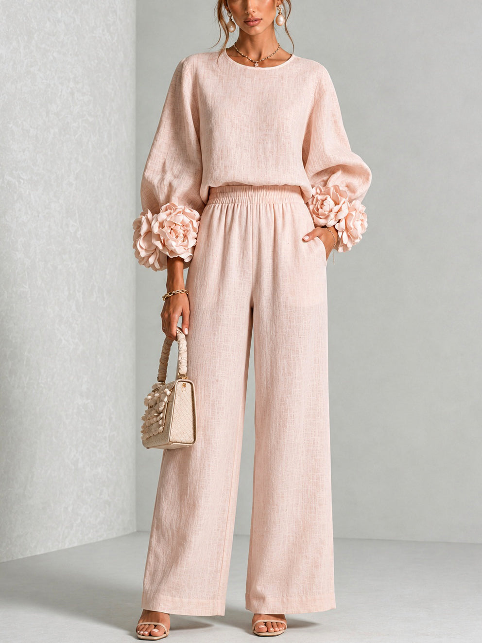 THALIA | FLORAL CUFF TWO-PIECE SET