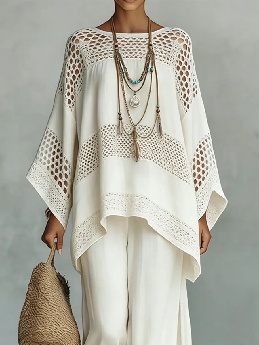 CALISTA | 2-Piece Cotton-Linen Wide-Leg Set