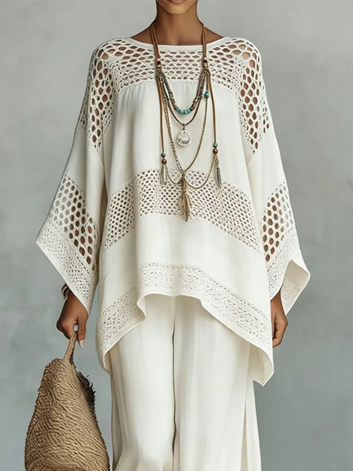 CALISTA | 2-Piece Cotton-Linen Wide-Leg Set