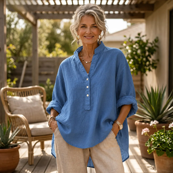 LAYLA™ | ELEGANT V-NECK BLOUSE