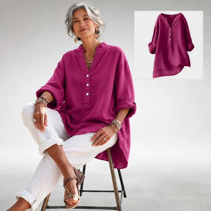 LAYLA™ | ELEGANT V-NECK BLOUSE