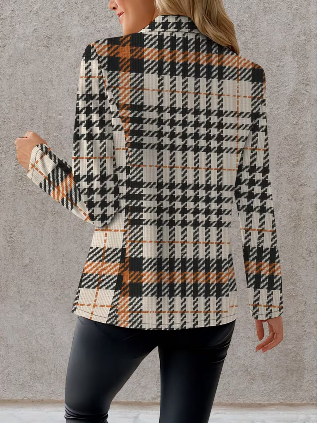 KALLITHEA™ | ELEGANT HOUNDSTOOTH TAILORED BLAZER