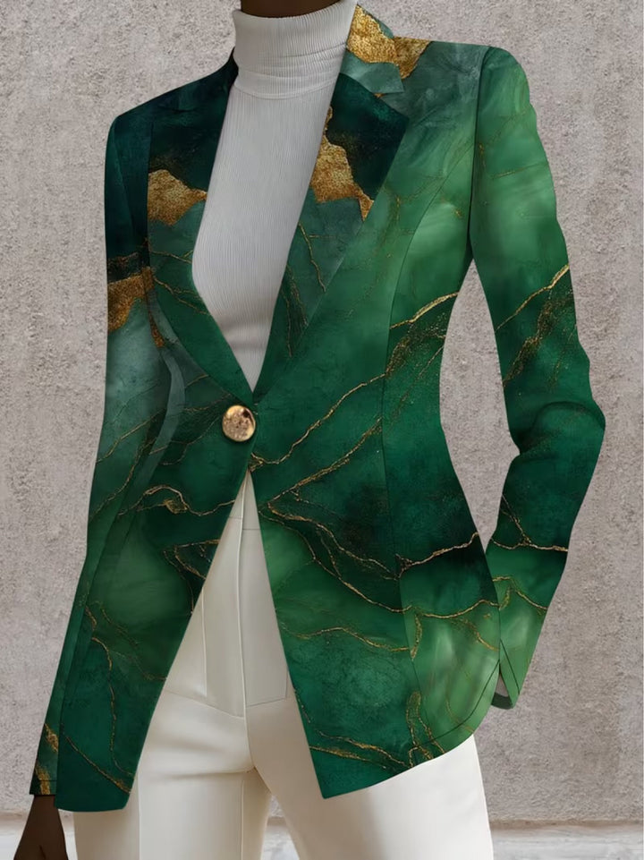 EUPHORIA™ | EMERALD MARBLE TAILORED BLAZER
