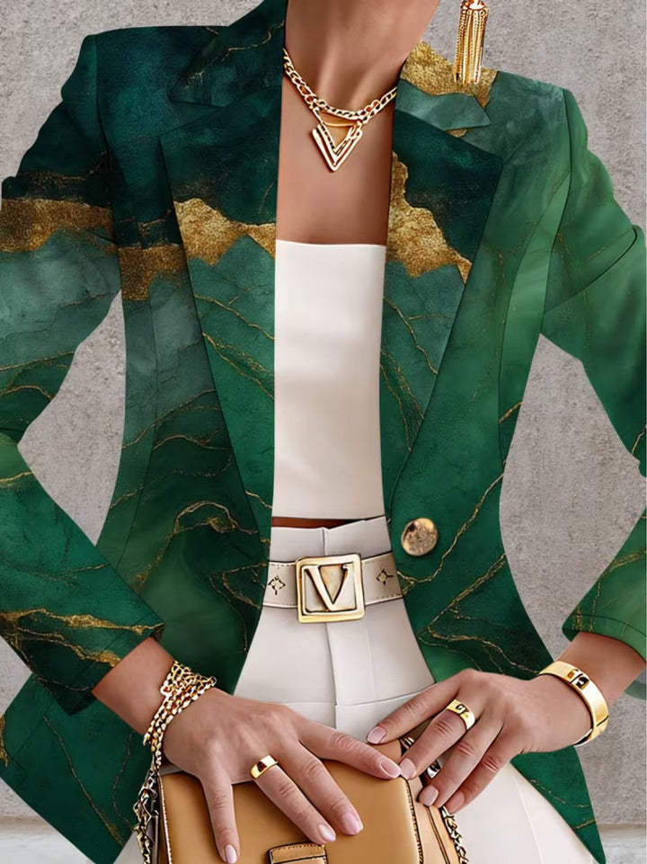 EUPHORIA™ | EMERALD MARBLE TAILORED BLAZER