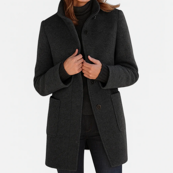 HENRIETTE™ | WOOL-BLEND MIDI COAT