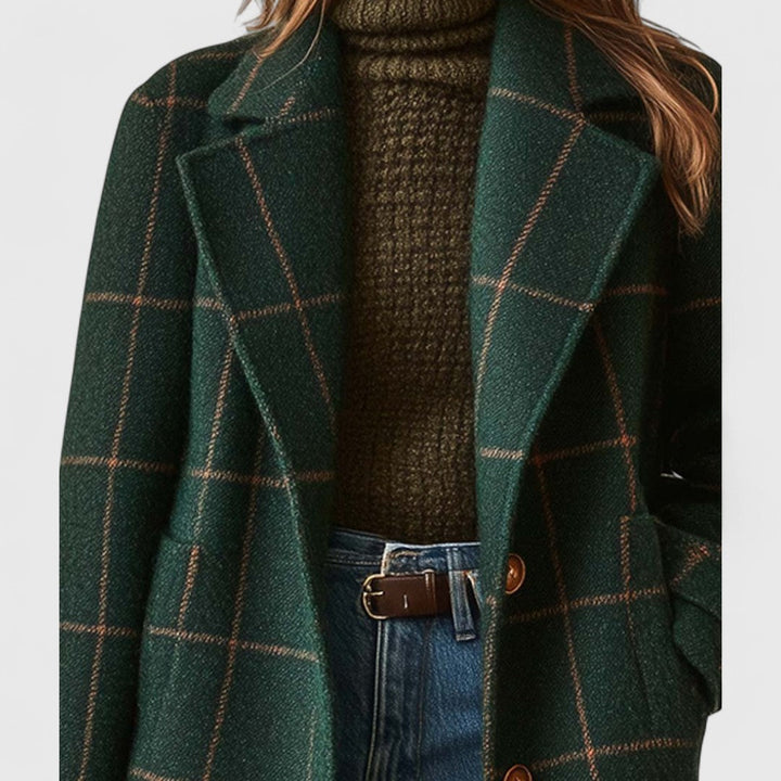 CLASSIC TAILORED CHECK COAT