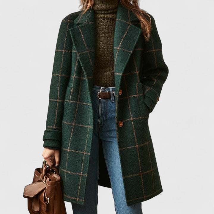 CLASSIC TAILORED CHECK COAT