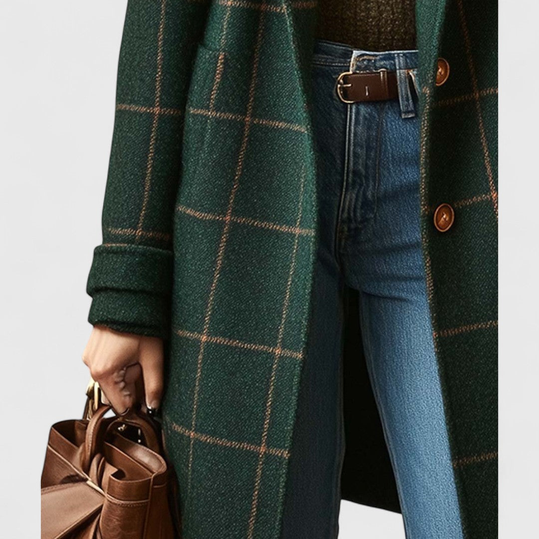 CLASSIC TAILORED CHECK COAT