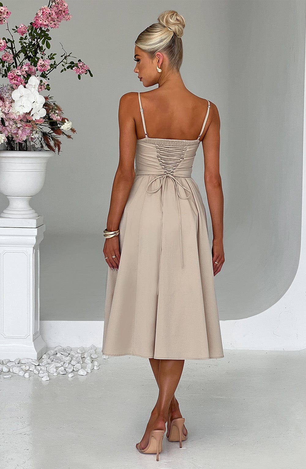 MARIETTA | Elegant Midi Dress with Sculpted Silhouette