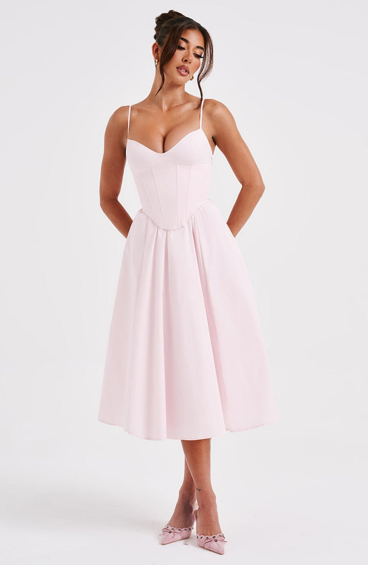 MARIETTA | Elegant Midi Dress with Sculpted Silhouette