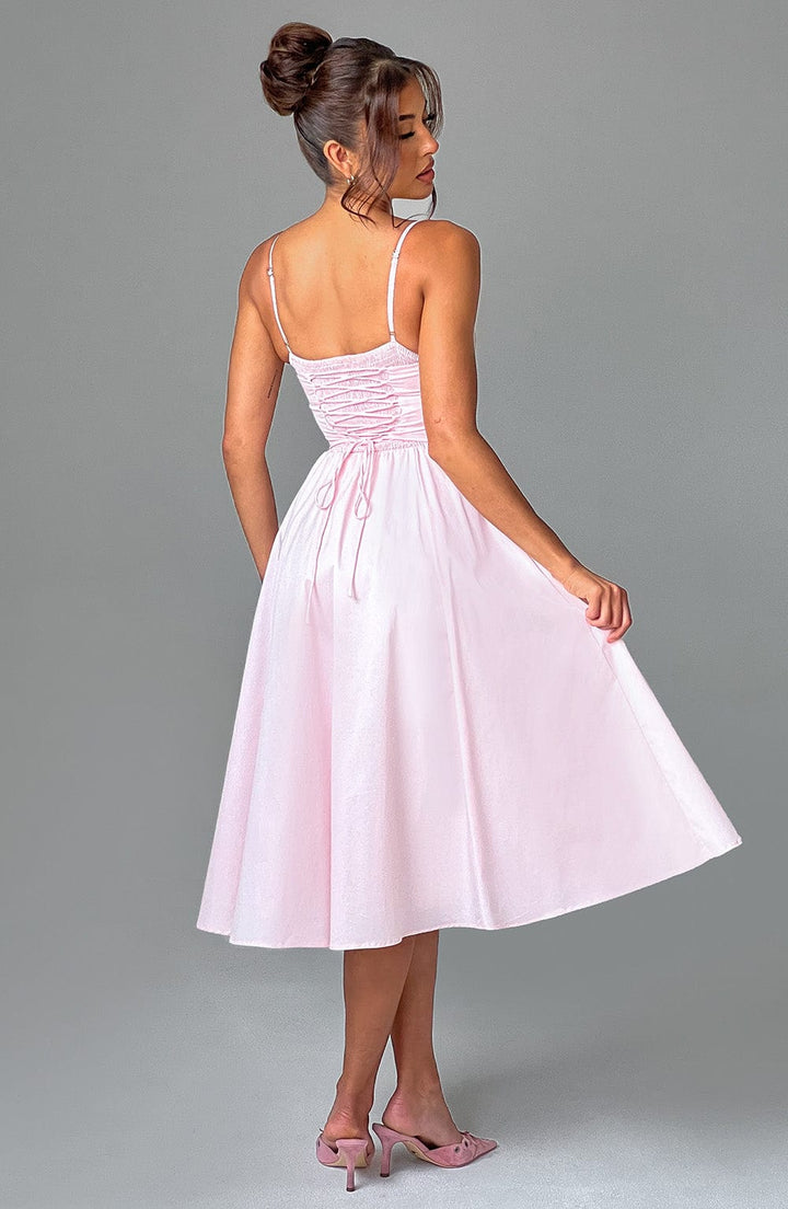 MARIETTA | Elegant Midi Dress with Sculpted Silhouette