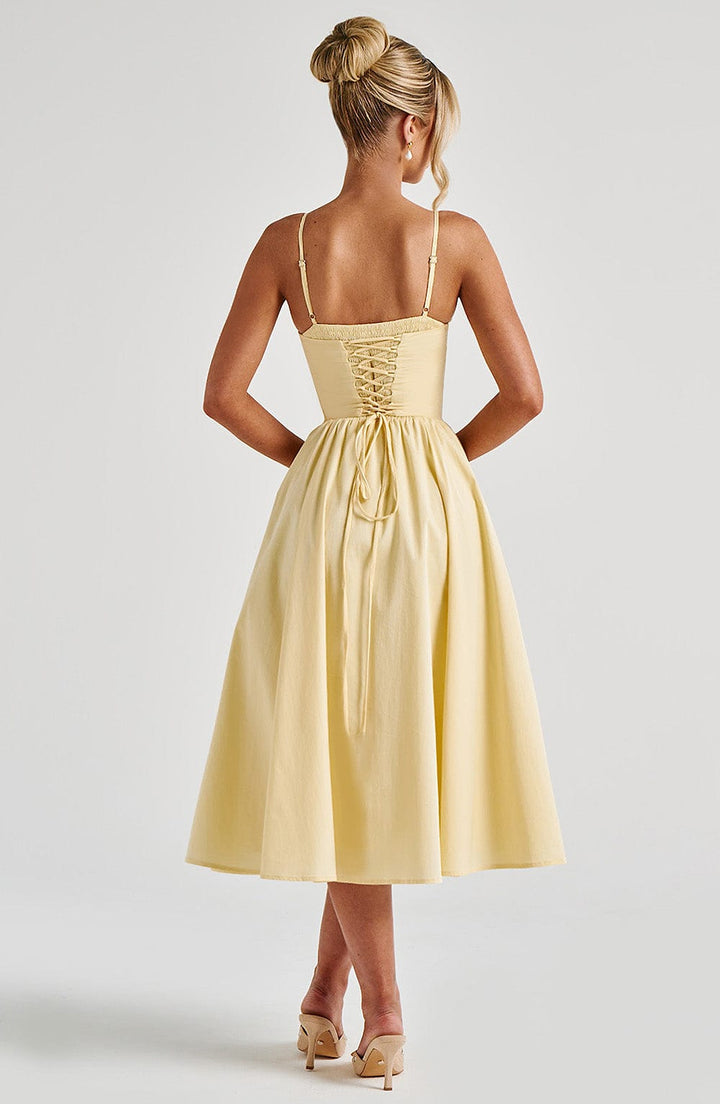 MARIETTA | Elegant Midi Dress with Sculpted Silhouette