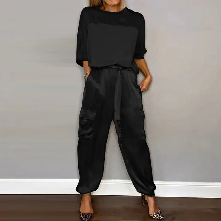 SOLENE™ | SATIN CARGO TWO-PIECE SET