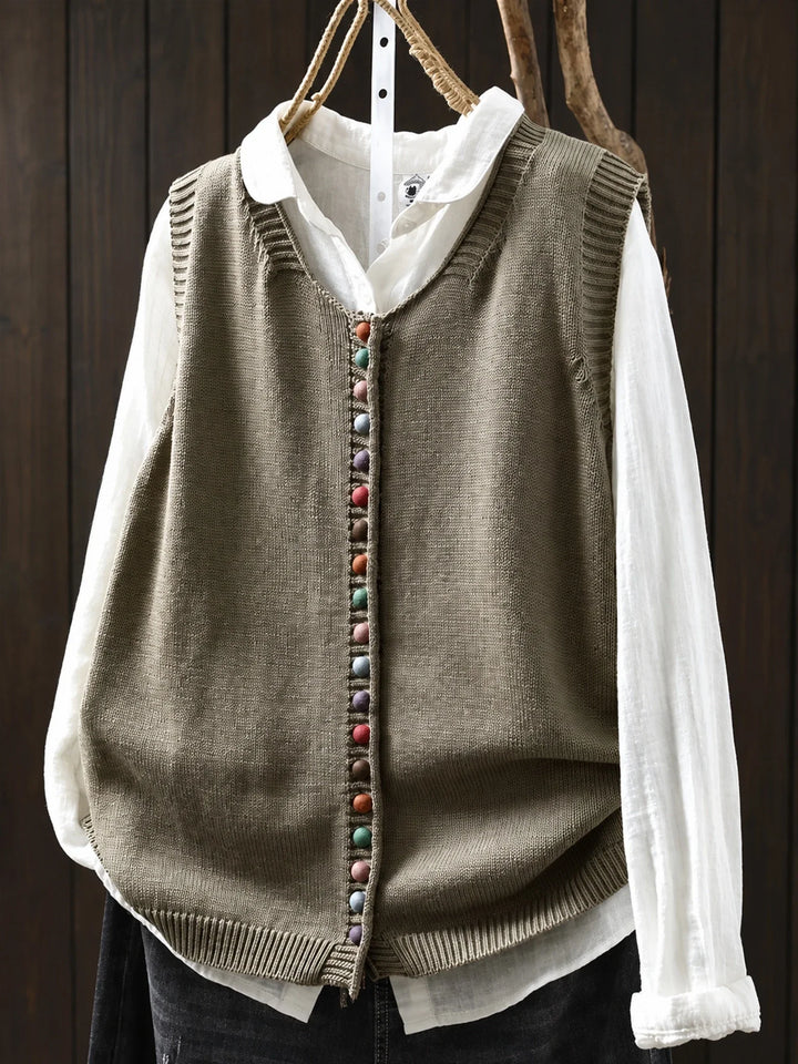 MATILDA™ | BUTTONED KNIT VEST